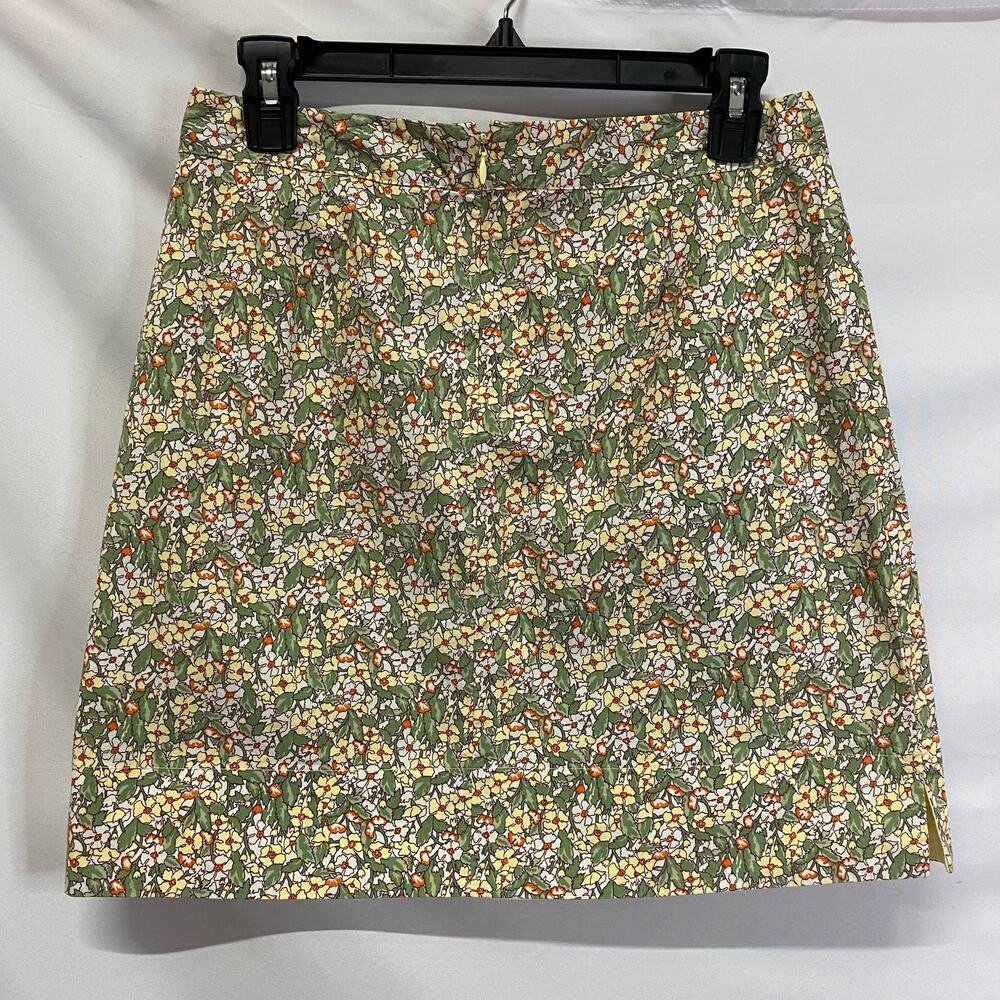 Vintage American Eagle Retro Stretch Floral Mini Skirt Sz 0 Woman's